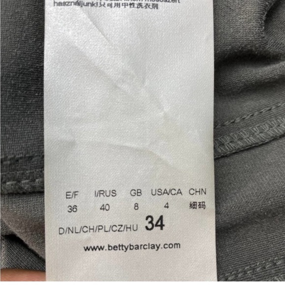 BETTY BARCLAY Soft Faux Suede Waterfall Jacket. Size 4 - Picture 2 of 4